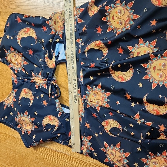 Celestrial Sea Grove Swimwear Tankini.  Size XL (48) Stars & Moon. - Picture 4 of 5